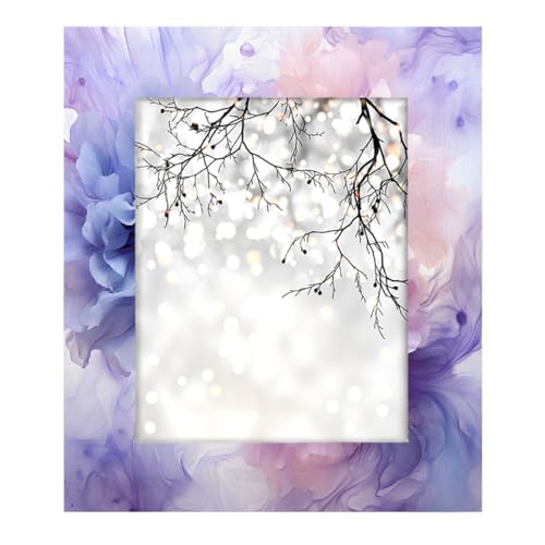Mexpekil Rechteckiger Bilderrahmen aus Holz, Ombré-Blumen, 20,3 x 25,4 cm, Ombré-Optik, violette Blumen, Holz-Bilderrahmen für Schreibtisch, Tischplatte, Wand-Collage, Dekoration, Wandmontage Mexpekil Rechteckiger Bilderrahmen aus Holz, Ombré-Blumen, 20,3 x 25,4 cm, Ombré-Optik, violette Blumen, Holz-Bilderrahmen für Schreibtisch, Tischplatte, Wand-Collage, Dekoration, Wandmontage von Mexpekil