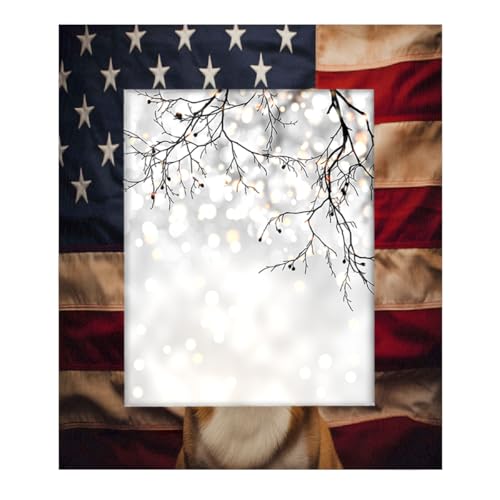 Mexpekil Rechteckiger Bilderrahmen mit Tiermotiven, Corgi, USA-Flagge, Holz, Fotorahmen für Schreibtisch, Tischplatte, Wandcollage, Dekoration, Wandmontage, Bilderrahmen ohne Matte Mexpekil Rechteckiger Bilderrahmen mit Tiermotiven, Corgi, USA-Flagge, Holz, Fotorahmen für Schreibtisch, Tischplatte, Wandcollage, Dekoration, Wandmontage, Bilderrahmen ohne Matte von Mexpekil