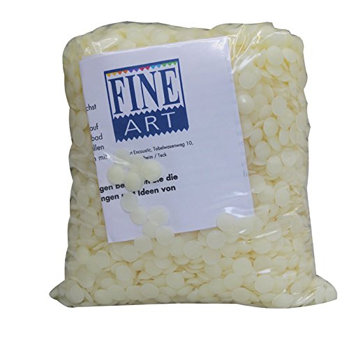 Fine Art Weißes Bienenwachs, 1A - Qualität, 1000 g von Meyco