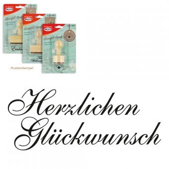 Meyco Holz Stempel Herzlichen Glückwunsch 50 x 20 mm Meyco Holz Stempel Herzlichen Glückwunsch 50 x 20 mm von Meyco