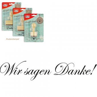 Meyco Holz Stempel Wir Sagen Danke! 60 x 12 mm Meyco Holz Stempel Wir Sagen Danke! 60 x 12 mm von Meyco