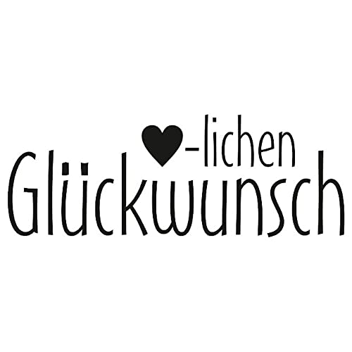 Stempel "Herzlichen Glückwunsch", 55x20 mm Stempel "Herzlichen Glückwunsch", 55x20 mm von Meyco