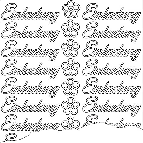 Sticker Einladung gold, silber, Farbe:silber Sticker Einladung gold, silber, Farbe:silber von Meyco