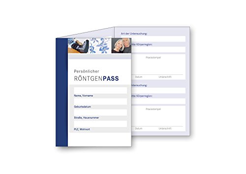 200x Röntgenpass mit 10 Stempelfeldern, DIN A7 Format, 6-seitig 200x Röntgenpass mit 10 Stempelfeldern, DIN A7 Format, 6-seitig von Meyer-Wagenfeld