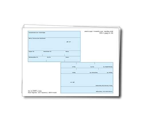 Adressfeldetiketten von MEYER-WAGENFELD | Selbstklebend | 2 Etiketten auf DIN A6-Trägerblatt | Farbe: Blau | 100 Stück von Meyer-Wagenfeld