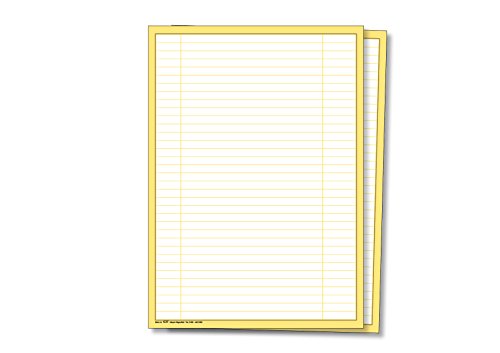 Ergänzungsbogen für Karteitaschen, 3 unbeschriftete Spalten, DIN A4, Farbe: Gelb, 200 Stück von Meyer-Wagenfeld