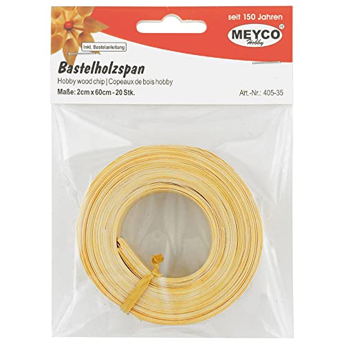 Bastelholz Span 2cm x 60cm / 20 Streifen Meyco Hobby Bastelholz Span 2cm x 60cm / 20 Streifen Meyco Hobby von Meyercordt GmbH