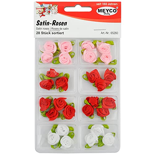 Mini Satin Rosen 28 Stück sortiert im Blister Mini Satin Rosen 28 Stück sortiert im Blister von Meyercordt GmbH