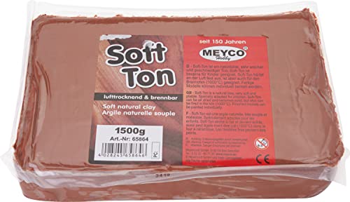 Soft-Ton, 1,5 kg Terrakotta von Meyercordt GmbH