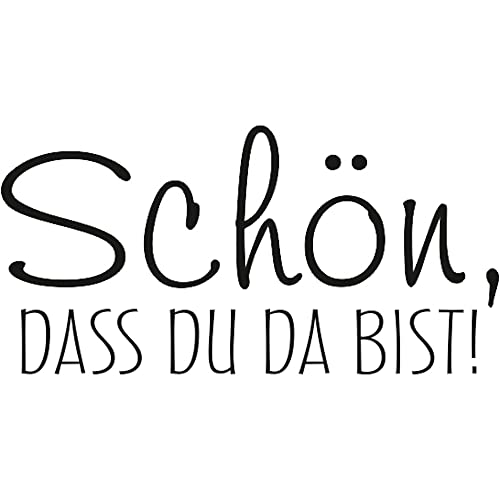 Meyercordt GmbH - Schön dass du da bist! 30 x 15 mm Gummistempel Meyercordt GmbH - Schön dass du da bist! 30 x 15 mm Gummistempel von Meyercordt GmbH