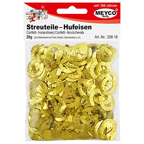 Streuteile - Hufeisen Gold & Silber - 20g Meyco Hobby von Meyercordt GmbH