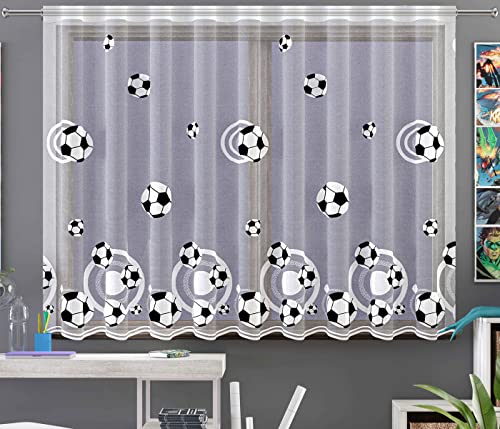 MforStyle Kindervorhang mit Fußballmotiv, Fensterdekoration, 137 x 300 cm, viele Größen MforStyle Kindervorhang mit Fußballmotiv, Fensterdekoration, 137 x 300 cm, viele Größen von MforStyle