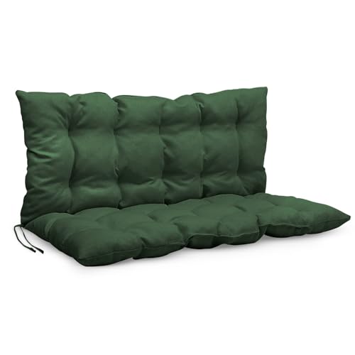 Mg Design Bankauflage 120 x 50 x 50 cm Kissen grün - Sitzkissen & Rückenkissen aus Polsterstoff, mit weicher Füllung, mit Schnüren zum Binden - Gartenbankauflage, Bankkissen Mg Design Bankauflage 120 x 50 x 50 cm Kissen grün - Sitzkissen & Rückenkissen aus Polsterstoff, mit weicher Füllung, mit Schnüren zum Binden - Gartenbankauflage, Bankkissen von Mg Design