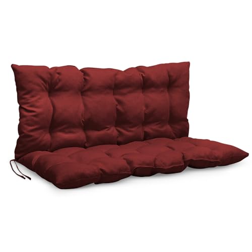 Mg Design Bankauflage 120 x 50 x 50 cm Kissen kastanienbraun - Sitzkissen & Rückenkissen aus Polsterstoff, mit weicher Füllung, mit Schnüren zum Binden - Gartenbankauflage, Bankkissen Mg Design Bankauflage 120 x 50 x 50 cm Kissen kastanienbraun - Sitzkissen & Rückenkissen aus Polsterstoff, mit weicher Füllung, mit Schnüren zum Binden - Gartenbankauflage, Bankkissen von Mg Design