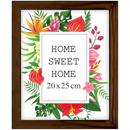 Mg Design Bilderrahmen 20x25 cm - Farbe Braun, aus Holz, mit Acrylglas - zum vertikalen oder horizontalen Aufhängen, ohne Hintergrund, für Fotos, Poster, Puzzles Mg Design Bilderrahmen 20x25 cm - Farbe Braun, aus Holz, mit Acrylglas - zum vertikalen oder horizontalen Aufhängen, ohne Hintergrund, für Fotos, Poster, Puzzles von Mg Design