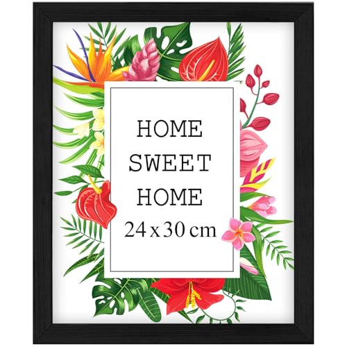 Mg Design Bilderrahmen 24x30 cm - Farbe Schwarz aus Holz, mit Acrylglas - zum vertikalen oder horizontalen Aufhängen/Aufstellen, für Fotos, Poster, Puzzles Mg Design Bilderrahmen 24x30 cm - Farbe Schwarz aus Holz, mit Acrylglas - zum vertikalen oder horizontalen Aufhängen/Aufstellen, für Fotos, Poster, Puzzles von Mg Design