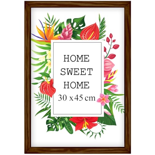 Mg Design Bilderrahmen 30x45 cm - Farbe Braun, aus Holz, mit Acrylglas - zum vertikalen oder horizontalen Aufhängen, ohne Hintergrund, für Fotos, Poster, Puzzles Mg Design Bilderrahmen 30x45 cm - Farbe Braun, aus Holz, mit Acrylglas - zum vertikalen oder horizontalen Aufhängen, ohne Hintergrund, für Fotos, Poster, Puzzles von Mg Design