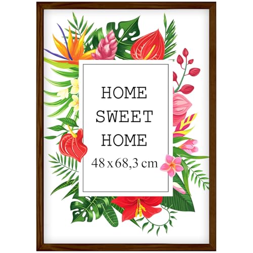 Mg Design Bilderrahmen 48x68,3 cm - Farbe Braun, aus Holz, mit Acrylglas - zum vertikalen oder horizontalen Aufhängen, ohne Hintergrund, für Fotos, Poster, Puzzles Mg Design Bilderrahmen 48x68,3 cm - Farbe Braun, aus Holz, mit Acrylglas - zum vertikalen oder horizontalen Aufhängen, ohne Hintergrund, für Fotos, Poster, Puzzles von Mg Design