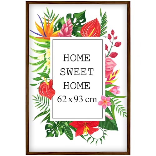 Mg Design Bilderrahmen 62x93 cm - Farbe Braun, aus Holz, mit Acrylglas - zum vertikalen oder horizontalen Aufhängen, ohne Hintergrund, für Fotos, Poster, Puzzles Mg Design Bilderrahmen 62x93 cm - Farbe Braun, aus Holz, mit Acrylglas - zum vertikalen oder horizontalen Aufhängen, ohne Hintergrund, für Fotos, Poster, Puzzles von Mg Design