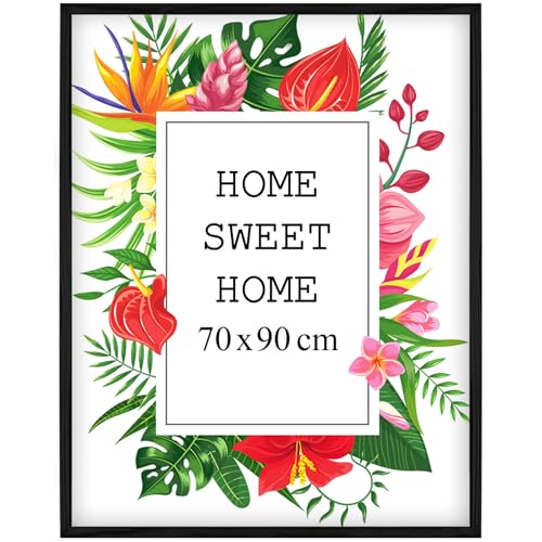 Mg Design Bilderrahmen 70x90 cm - Farbe Schwarz aus Holz, mit Acrylglas - zum vertikalen oder horizontalen Aufhängen/Aufstellen, für Fotos, Poster, Puzzles Mg Design Bilderrahmen 70x90 cm - Farbe Schwarz aus Holz, mit Acrylglas - zum vertikalen oder horizontalen Aufhängen/Aufstellen, für Fotos, Poster, Puzzles von Mg Design