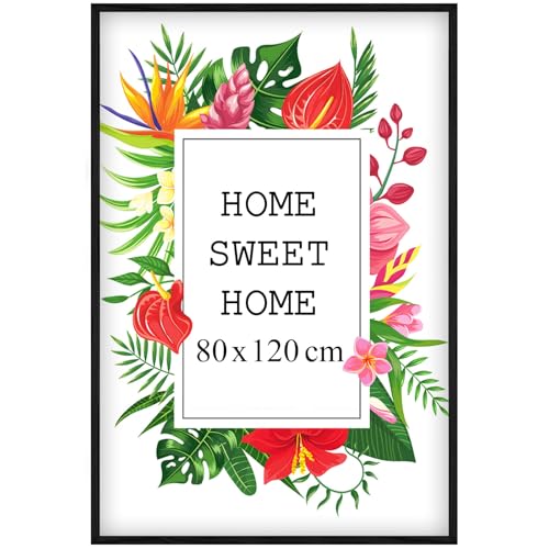 Mg Design Bilderrahmen 80x120 cm - Farbe Schwarz aus Holz, mit Acrylglas - zum vertikalen oder horizontalen Aufhängen/Aufstellen, für Fotos, Poster, Puzzles Mg Design Bilderrahmen 80x120 cm - Farbe Schwarz aus Holz, mit Acrylglas - zum vertikalen oder horizontalen Aufhängen/Aufstellen, für Fotos, Poster, Puzzles von Mg Design