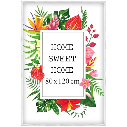Mg Design Bilderrahmen 80x120 cm - Farbe Weiß, aus Holz, mit Acrylglas - zum vertikalen oder horizontalen Aufhängen, ohne Hintergrund, für Fotos, Poster, Puzzles Mg Design Bilderrahmen 80x120 cm - Farbe Weiß, aus Holz, mit Acrylglas - zum vertikalen oder horizontalen Aufhängen, ohne Hintergrund, für Fotos, Poster, Puzzles von Mg Design