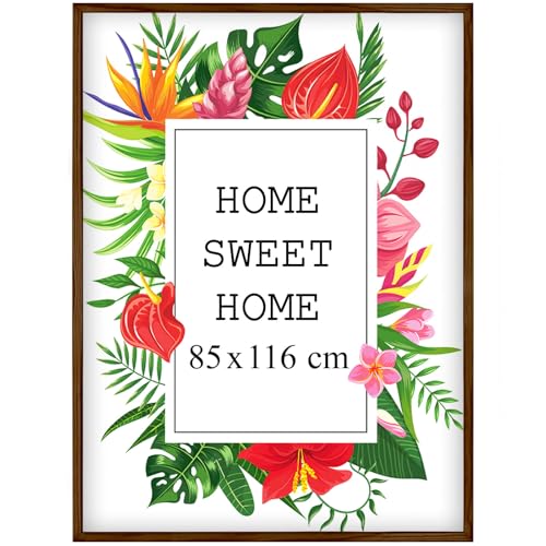 Mg Design Bilderrahmen 85x116 cm - Farbe Braun, aus Holz, mit Acrylglas - zum vertikalen oder horizontalen Aufhängen, ohne Hintergrund, für Fotos, Poster, Puzzles Mg Design Bilderrahmen 85x116 cm - Farbe Braun, aus Holz, mit Acrylglas - zum vertikalen oder horizontalen Aufhängen, ohne Hintergrund, für Fotos, Poster, Puzzles von Mg Design