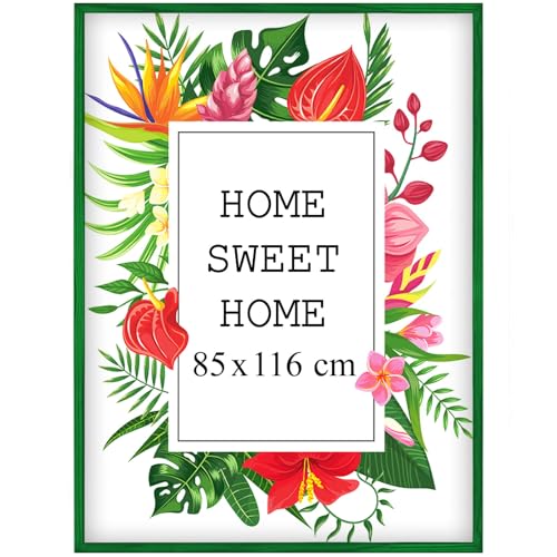 Mg Design Bilderrahmen 85x116 cm - Farbe Grün, aus Holz, mit Acrylglas - zum vertikalen oder horizontalen Aufhängen, ohne Hintergrund, für Fotos, Poster, Puzzles Mg Design Bilderrahmen 85x116 cm - Farbe Grün, aus Holz, mit Acrylglas - zum vertikalen oder horizontalen Aufhängen, ohne Hintergrund, für Fotos, Poster, Puzzles von Mg Design