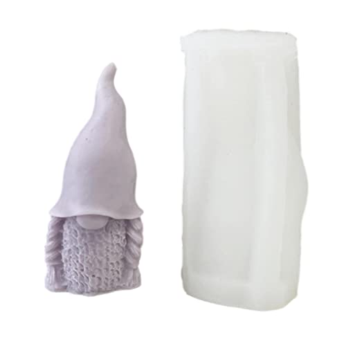 3D Wichtel Silikonform, 3D Silikonform, Epoxid Zwerg Gipsform, DIY Wichtel Silikon Harz Form, Weihnachts Zwerg Fondant Form Für Seife, DIY Malen Sie Ihren Eigenen von Mgichoom