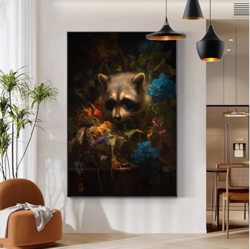 Farbe Malen Nach Zahlen Waschbär Malen Nach Zahlen Erwachsene mit Rahmen 90x120 Paint by Numbers DIY Knitterfreie Leinwand Ölgemälde Bastelset mit 3 Pinseln für Zimmer Deko, Geschenke für Frauen b-118 Farbe Malen Nach Zahlen Waschbär Malen Nach Zahlen Erwachsene mit Rahmen 90x120 Paint by Numbers DIY Knitterfreie Leinwand Ölgemälde Bastelset mit 3 Pinseln für Zimmer Deko, Geschenke für Frauen b-118 von Mhpbdljy