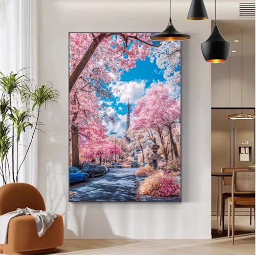Malen Nach Zahlen Erwachsene mit Rahmen Paris Malen Nach Zahlen Erwachsene Landschaft Muster, DIY Handgemalt Ölgemälde Kit mit Pinseln + Acrylfarbe + 40x50 cm Leinwand Knitterfreie, Deko Schlafb-96 Malen Nach Zahlen Erwachsene mit Rahmen Paris Malen Nach Zahlen Erwachsene Landschaft Muster, DIY Handgemalt Ölgemälde Kit mit Pinseln + Acrylfarbe + 40x50 cm Leinwand Knitterfreie, Deko Schlafb-96 von Mhpbdljy
