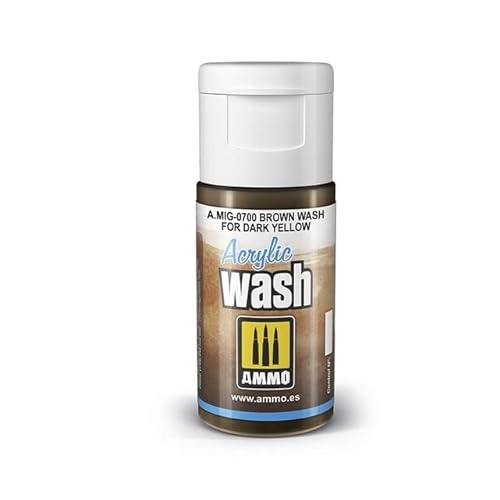 MiG Acrylic WASH Brown Wash for Dark Yellow von MiG