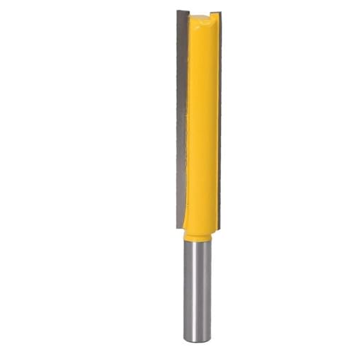 MiJunHD Langer Bündigfräser 8mm Schaft Flush Trim Fräser, Nutfräser Oberfräser Holz Router Bit, Schneiden Dia Ø 12.7mm, Schneiden Höhe 63mm (1 Stück) von MiJunHD