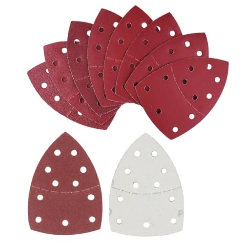 MiJunHD Schleifblätter Aluminiumoxid Schleifpapier, 10 Stück 400 Körnung Maus Schleifer Pad 11 Löcher Haken und Ösen Detail Schleifpad MiJunHD Schleifblätter Aluminiumoxid Schleifpapier, 10 Stück 400 Körnung Maus Schleifer Pad 11 Löcher Haken und Ösen Detail Schleifpad von MiJunHD