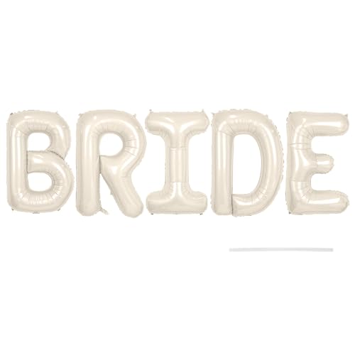 Braut Brief Ballon, 5 Stück Aluminiumfolie Brautballons Dekoration Wiederverwendbare Hochzeitsbanner Ballons Ornament für Party, Hochzeit Deko Braut Brief Ballon, 5 Stück Aluminiumfolie Brautballons Dekoration Wiederverwendbare Hochzeitsbanner Ballons Ornament für Party, Hochzeit Deko von MiOYOOW