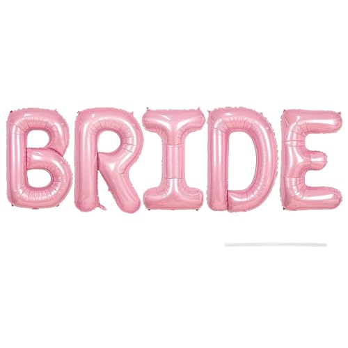 Braut Brief Ballon, 5 Stück Aluminiumfolie Brautballons Dekoration Wiederverwendbare Hochzeitsbanner Ballons Ornament für Party, Hochzeit Deko Braut Brief Ballon, 5 Stück Aluminiumfolie Brautballons Dekoration Wiederverwendbare Hochzeitsbanner Ballons Ornament für Party, Hochzeit Deko von MiOYOOW
