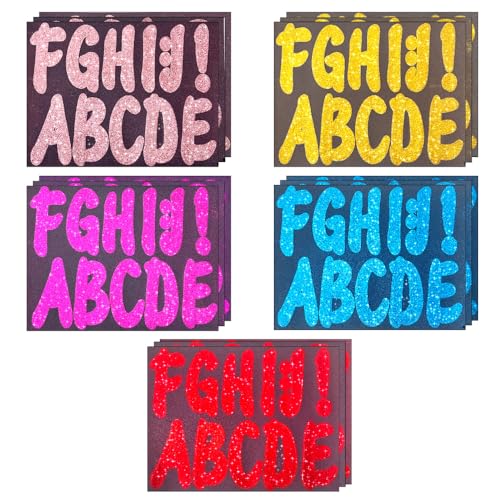 Glitzernde Buchstaben Aufkleber, 15 Stück Wasserdichte Alphabet Sticker, Bunte DIY-Buchstaben Dekoration Etiketten für Pinnwand, Tasse, Notizbuch, Flaschen Glitzernde Buchstaben Aufkleber, 15 Stück Wasserdichte Alphabet Sticker, Bunte DIY-Buchstaben Dekoration Etiketten für Pinnwand, Tasse, Notizbuch, Flaschen von MiOYOOW