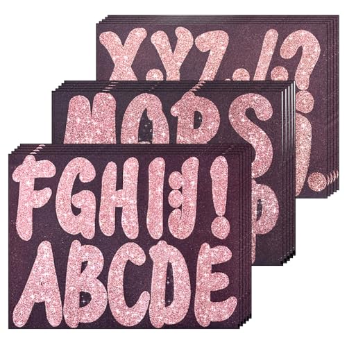 Glitzernde Buchstaben Aufkleber, 15 Stück Wasserdichte Alphabet Sticker, Bunte DIY-Buchstaben Dekoration Etiketten für Pinnwand, Tasse, Notizbuch, Flaschen Glitzernde Buchstaben Aufkleber, 15 Stück Wasserdichte Alphabet Sticker, Bunte DIY-Buchstaben Dekoration Etiketten für Pinnwand, Tasse, Notizbuch, Flaschen von MiOYOOW
