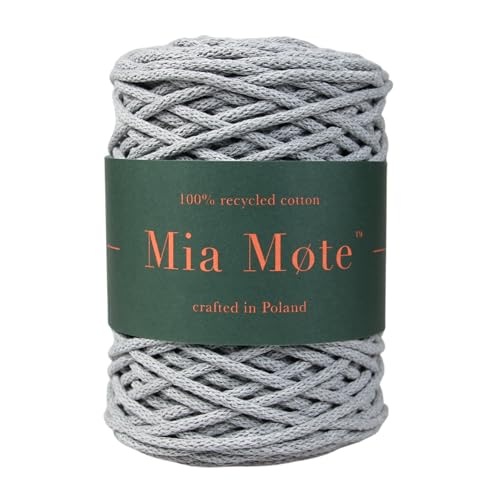 Mia Mote Thinny Line Makramee garn Natürliche Baumwollkordel 100% Wiederverwertung Baumwollgarn DIY makramee vorhang Kordel Stricken boho deko Muttertagsgeschenk 3mm 100 m gestreifter Flint/Mittelgrau Mia Mote Thinny Line Makramee garn Natürliche Baumwollkordel 100% Wiederverwertung Baumwollgarn DIY makramee vorhang Kordel Stricken boho deko Muttertagsgeschenk 3mm 100 m gestreifter Flint/Mittelgrau von Mia Mote