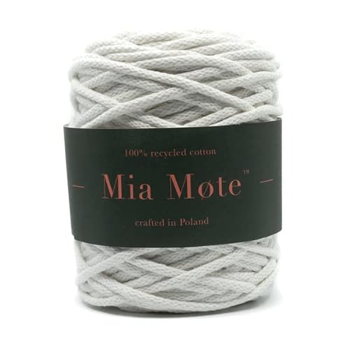 Mia Mote Basic Line Flechtkordel - Geflochtene Baumwollschnur mit Baumwollkern 5 mm - Baumwollschnur - Schnur für Makramee, DIY, Kunsthandwerk, DIY Dekoration - Chalk 200m Mia Mote Basic Line Flechtkordel - Geflochtene Baumwollschnur mit Baumwollkern 5 mm - Baumwollschnur - Schnur für Makramee, DIY, Kunsthandwerk, DIY Dekoration - Chalk 200m von Mia Mote