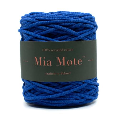 Mia Mote Basic Line Flechtkordel - Geflochtene Baumwollschnur mit Baumwollkern 5 mm - Baumwollschnur - Schnur für Makramee, DIY, Kunsthandwerk, DIY Dekoration - Chalkantyt 50m von Mia Mote