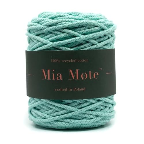 Mia Mote Basic Line Flechtkordel - Geflochtene Baumwollschnur mit Baumwollkern 5 mm - Baumwollschnur - Schnur für Makramee, DIY, Kunsthandwerk, DIY Dekoration - Chryzopraz 200m Mia Mote Basic Line Flechtkordel - Geflochtene Baumwollschnur mit Baumwollkern 5 mm - Baumwollschnur - Schnur für Makramee, DIY, Kunsthandwerk, DIY Dekoration - Chryzopraz 200m von Mia Mote