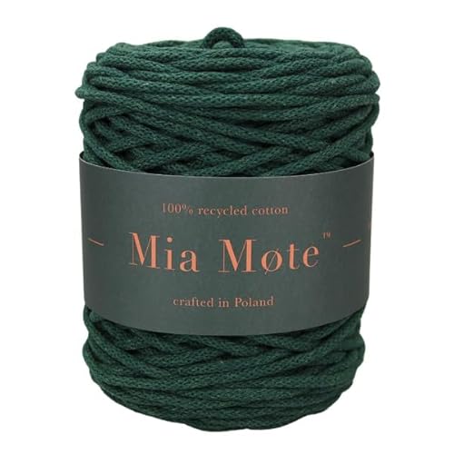 Mia Mote Basic Line Flechtkordel - Geflochtene Baumwollschnur mit Baumwollkern 5 mm - Baumwollschnur - Schnur für Makramee, DIY, Kunsthandwerk, DIY Dekoration - Emerald 50m Mia Mote Basic Line Flechtkordel - Geflochtene Baumwollschnur mit Baumwollkern 5 mm - Baumwollschnur - Schnur für Makramee, DIY, Kunsthandwerk, DIY Dekoration - Emerald 50m von Mia Mote