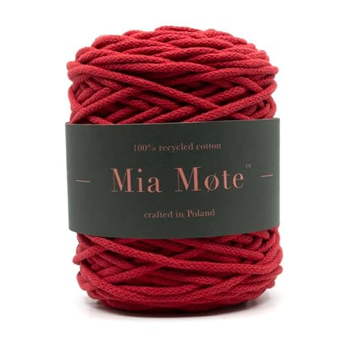 Mia Mote Basic Line Flechtkordel - Geflochtene Baumwollschnur mit Baumwollkern 5 mm - Baumwollschnur - Schnur für Makramee, DIY, Kunsthandwerk, DIY Dekoration - Krokoit 50m Mia Mote Basic Line Flechtkordel - Geflochtene Baumwollschnur mit Baumwollkern 5 mm - Baumwollschnur - Schnur für Makramee, DIY, Kunsthandwerk, DIY Dekoration - Krokoit 50m von Mia Mote