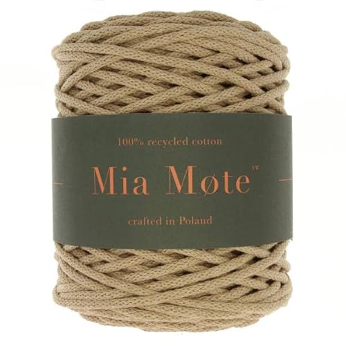 Mia Mote Basic Line Flechtkordel - Geflochtene Baumwollschnur mit Baumwollkern 5 mm - Baumwollschnur - Schnur für Makramee, DIY, Kunsthandwerk, DIY Dekoration - Moonstone 50m Mia Mote Basic Line Flechtkordel - Geflochtene Baumwollschnur mit Baumwollkern 5 mm - Baumwollschnur - Schnur für Makramee, DIY, Kunsthandwerk, DIY Dekoration - Moonstone 50m von Mia Mote
