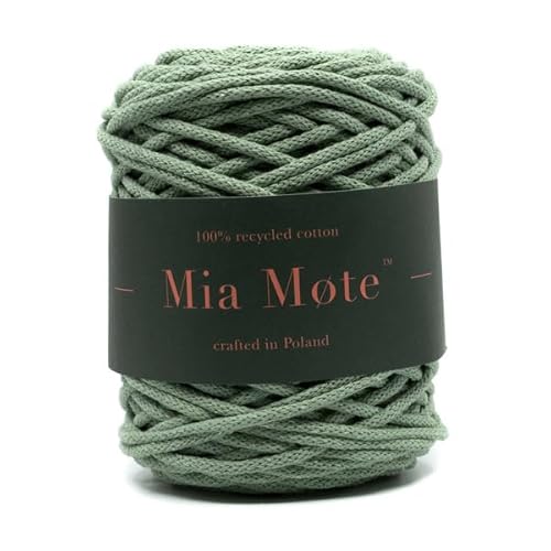 Mia Mote Basic Line Flechtkordel - Geflochtene Baumwollschnur mit Baumwollkern 5 mm - Baumwollschnur - Schnur für Makramee, DIY, Kunsthandwerk, DIY Dekoration - Oliwin Peridot 50m Mia Mote Basic Line Flechtkordel - Geflochtene Baumwollschnur mit Baumwollkern 5 mm - Baumwollschnur - Schnur für Makramee, DIY, Kunsthandwerk, DIY Dekoration - Oliwin Peridot 50m von Mia Mote