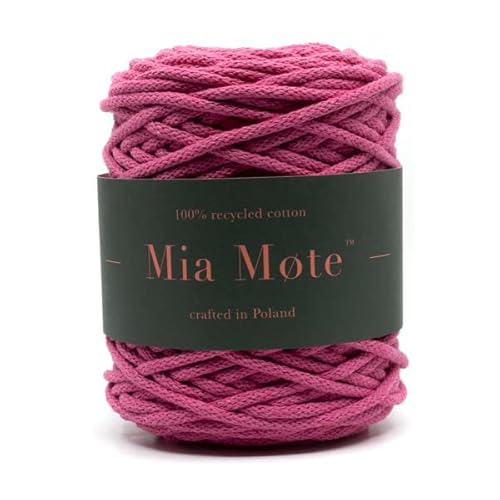 Mia Mote Basic Line Flechtkordel - Geflochtene Baumwollschnur mit Baumwollkern 5 mm - Baumwollschnur - Schnur für Makramee, DIY, Kunsthandwerk, DIY Dekoration - Radiant Orchid 50m Mia Mote Basic Line Flechtkordel - Geflochtene Baumwollschnur mit Baumwollkern 5 mm - Baumwollschnur - Schnur für Makramee, DIY, Kunsthandwerk, DIY Dekoration - Radiant Orchid 50m von Mia Mote