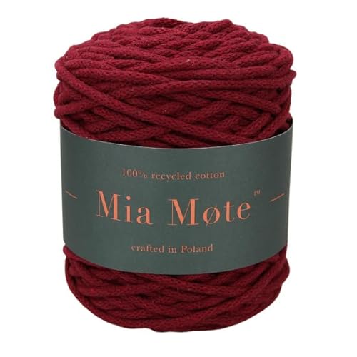 Mia Mote Basic Line Flechtkordel - Geflochtene Baumwollschnur mit Baumwollkern 5 mm - Baumwollschnur - Schnur für Makramee, DIY, Kunsthandwerk, DIY Dekoration - Ruby 200m Mia Mote Basic Line Flechtkordel - Geflochtene Baumwollschnur mit Baumwollkern 5 mm - Baumwollschnur - Schnur für Makramee, DIY, Kunsthandwerk, DIY Dekoration - Ruby 200m von Mia Mote
