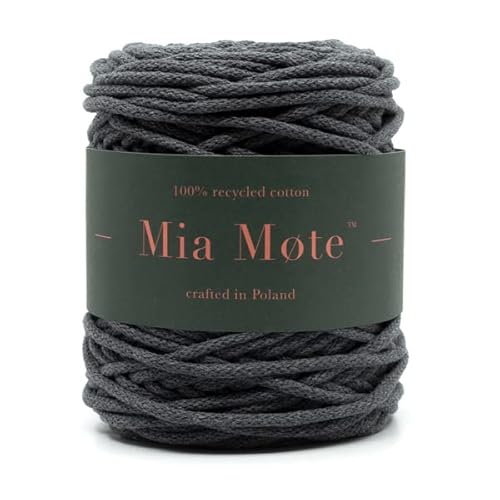 Mia Mote Basic Line Flechtkordel - Geflochtene Baumwollschnur mit Baumwollkern 5 mm - Baumwollschnur - Schnur für Makramee, DIY, Kunsthandwerk, DIY Dekoration - Smoky Quartz 50m Mia Mote Basic Line Flechtkordel - Geflochtene Baumwollschnur mit Baumwollkern 5 mm - Baumwollschnur - Schnur für Makramee, DIY, Kunsthandwerk, DIY Dekoration - Smoky Quartz 50m von Mia Mote