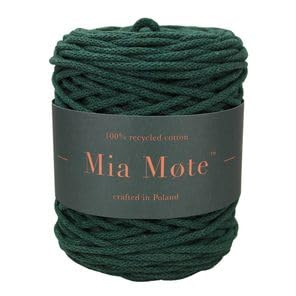 Mia Mote Basic Line Flechtkordel - Geflochtene Baumwollschnur mit Baumwollkern 5 mm - Baumwollschnur - Schnur für Makramee, Geschenk zum Großmuttertag, Kunsthandwerk, DIY Dekoration - Emerald 100m Mia Mote Basic Line Flechtkordel - Geflochtene Baumwollschnur mit Baumwollkern 5 mm - Baumwollschnur - Schnur für Makramee, Geschenk zum Großmuttertag, Kunsthandwerk, DIY Dekoration - Emerald 100m von Mia Mote